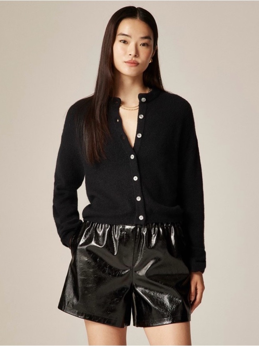 J.Crew Supersoft Bubble-hem Cardigan